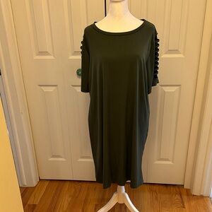 MICHAEL Michael Kors Dark Green Midi Dress